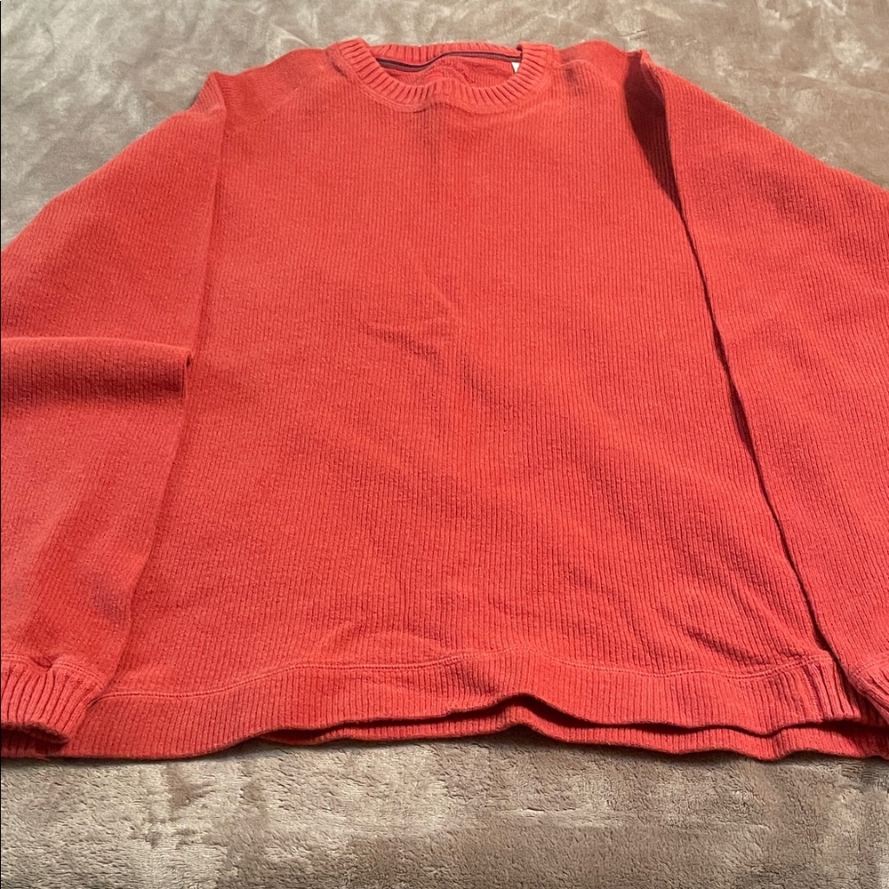Tommy Bahama Men's Orange Crewneck Sweater